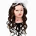 Neverland Beauty 26" 100% Real Hair Hairdressing Equipment Training Head With Free Clamp For College and Professional Use Dark Brown