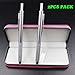 Produktbild 2PCS PACK 4 in 1 Multifunktionsfeder 4 Farben-Feder mit 0.5mm mechanischem Bleistift und schwarzem / rotem / blauem Kugelschreiber im Geschenk-Paket (Silber)