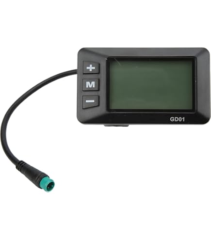KING-METER J-LCD Display Per Bici Elettrica – Monitor TFT Con Pulsanti, Compatibile 24/36/48V, Kit Di Ricambio Per E-Bike