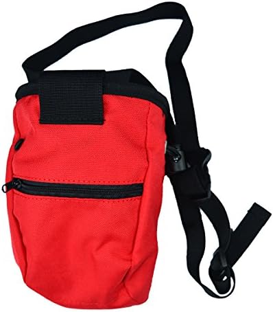 Climbing Chalk Bags for Rock Climbing, Weightlifting, Bouldering &amp; Gymnastics Anti-Slip Outdoor tools Accessory,Giving Bag with Belt … (red)