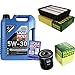Produktbild Filter Set Inspektionspaket 5 Liter Liqui Moly Motoröl Longtime High Tech 5W-30 MANN-FILTER Luftfilter Ölfilter