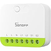 SONOFF MINI DUO 2 Kanal Zigbee Akıllı Anahtar, Zigbee 3.0 Uyumlu, Toplam Y&uuml;k 16A, Standart Kutular i&ccedil;in Kompakt, Zigbee Hub i