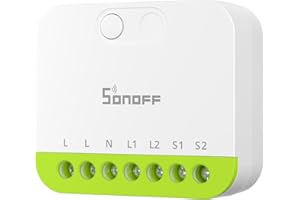 SONOFF MINI DUO 2-Kanal Zigbee Smart Switch, Zigbee 3.0 kompatibel, Gesamtlast 16A, kompakt für Standardkästen, Fern- & Automatisierte Steuerung über Zigbee-Hub