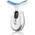 Face Massager Electric, 7 Modes Microcurrent Face Lift Device, with Vibration, 45±5°C Heating Function, Anti-Wrinkle Device for Skin Care,Smoothing Wrinkles,Firming Skin and Neck Lifting (White)