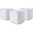 ASUS ZenWiFi AX Mini (XD4) Whole Home Mesh WiFi System (3 Pack), WiFi 6, 802.11ax, up to 6000 sq ft & 25+ devices, AiMesh, Lifetime Free Internet Security, Parental Controls, Easy Setup 3 pack