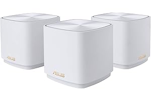 ASUS ZenWiFi XD4 AX Mini Sistema Mesh AX1800, 3 Pezzi, Connessione Veloce WiFi 6, Protezione Internet Per Tutti i Tuoi Dispositivi Integrata, Facile ed Intuitiva Gestione Tramite App, Bianco