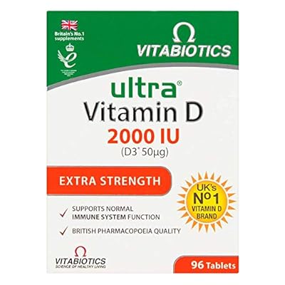 Vitabiotics Ultra Vitamin D Tablets 2000IU Extra Strength - 96 Count ( Pack of 1)