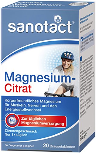 Preisvergleich Produktbild Sanotact Magnesium Citrat Brausetabletten 6x20St.