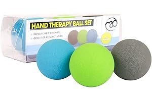 Fitness-Mad Hand Therapy Ball Set of 3 Balones de Ejercicio, Adultos Unisex, Multicolor (Multicolor), Talla Única