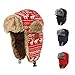 Price comparison product image Funihut Wireless Bluetooth Music Hat 5.0 Bluetooth Unisex Winter Windproof Warm Trooper Trapper Bomber Hat With Ear Flap And Outdoor Mouth Mask Face Shield For Outdoor Sports