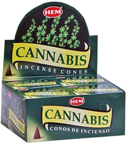 Hem Bastoncini Di Incenso Cannabis - 25 Confezioni Da 8 Pezzi, Profumo Di Canapa, 200 Bastoncini Totali