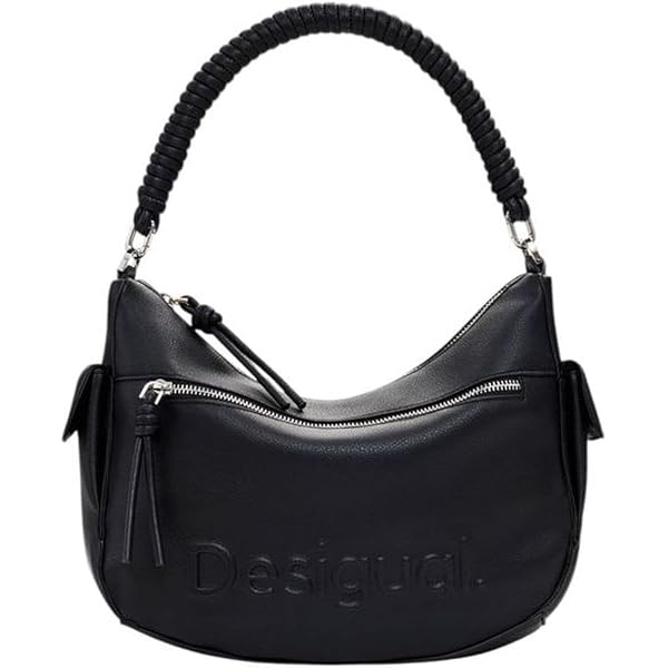 Sac à Dos Desigual Jolie Jersey - Noir Décontracté - Polyester Léger - Bandoulière Réglable