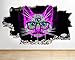 Produktbild tekkdesigns C207 Illuminati Katze Augen Schlafzimmer zerstörten Wand Aufkleber 3D Kunst Aufkleber Vinyl Raum