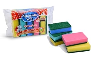 Arix Spendelli, Spugna abrasiva Colorata Confezione da 5 Pezzi, by