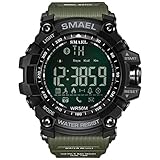 Smael Herren Sport Digital Armbanduhr Dual Quarz Bewegung Military Handgelenk Uhren Zeit mit Hintergrundbeleuchtung