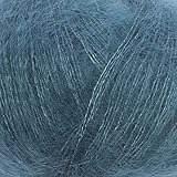 Recomienda lavar a mano Rico essentials Super Kid Mohair Loves Silk, FB. 016 - Petrol, Lace Hilo Super Kid Mohair y Seda para punto y ganchillo, Lace Aguja de Lana (4,5 mm