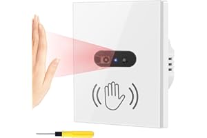 Acmerota Infrarot Bewegungsmelder Lichtschalter Handwellenschalter 8CM Sensorschalter 10A, 90–250V Wandmontage Innenbereich geeignet für Küche, Bad usw. (Neutralleiter erforderlich)