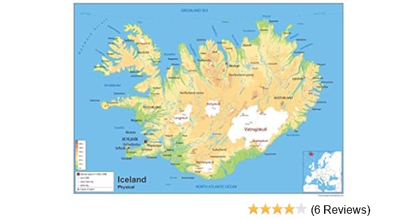 straßenkarte island karte Physische Karte Von Island Laminiertes Papier Ga A0 Size 84 1 X 118 9 Cm Amazon De Burobedarf Schreibwaren straßenkarte island karte