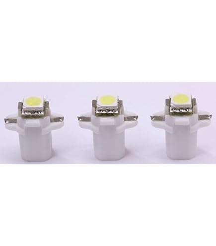 5X LED Speedometer Lighting Bulbs – B8.3D BAX10s – Red Cockpit Lighting – SMD Technology