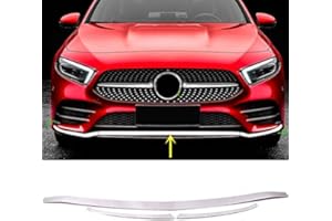 HIGH FLYING para Clase A W177 V177 AMG Line 2019-2022 Cromado Embellecedor Paragolpes Delantero de Acero Inoxidable Accesorios para automóviles 3 Piezas