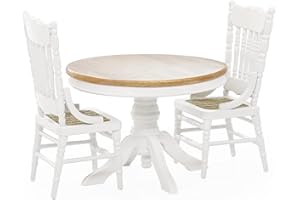 Odoria 1/12 Scala Bambole Casa Miniatura Cucina Tavolo da Pranzo e Sedie Casa delle Bambole Mobili Accessori