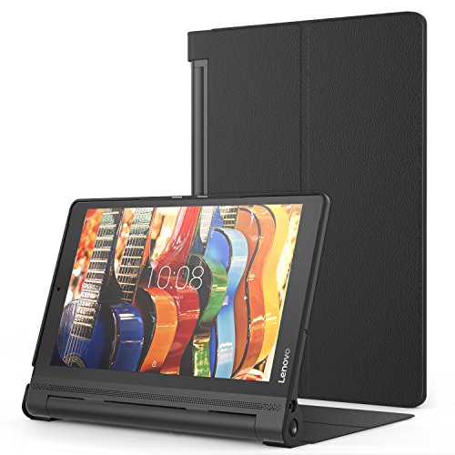 MoKo Lenovo YOGA Tab3 Plus 10.1 Hülle - Ultra Leightweight Slim Schutzhülle Smart Cover für Lenovo YOGA Tab 3 Plus (YT-X703F) 10.1 Zoll 2016, Schwarz (nicht für Yoga Tab 3 10.1)