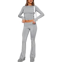 Ensemble De Survêtement 2 Pièces Femme SHEKINI - Haut Manches Longues Et Pantalon Jogging, Tissu Stretch Confortable