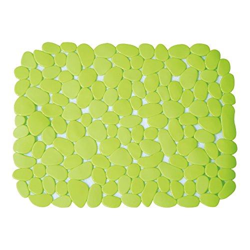 MSV 110503 Spülbeckeneinlage aus PVC, Kieselstein-Design, 40 x 31 x 0,1 cm, Grün