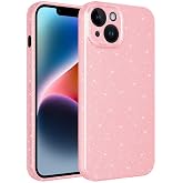 Coverzone Apple iPhone 13 ile uyumlu Z-Jelly Kılıf Kamera Korumalı Simli Işılıtılı Renkli Parlak Silikon Kapak-A&ccedil;ık Pembe