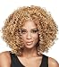 LuoLeiNa Women's New Fashion blonde curly weave Short afro curly front lace Wig (style 6)