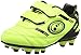 Optimum Unisex Junior Tribal Velcro Moulded Rugby / Football Boots, Fluro Yellow/Black, 9