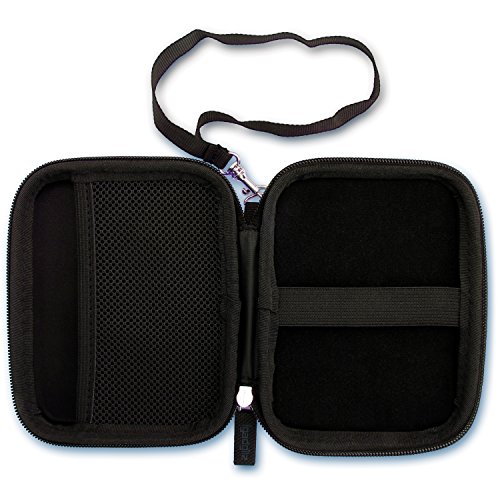 igadgitz Blau EVA Hart Tasche Schutzhülle für Western Digital My Passport Ultra, Ultra Metal, Air, Mac, X & WD Elements 500GB 1TB 2TB 3TB Tragbare Externe Festplatte Etui Case Cover - 2