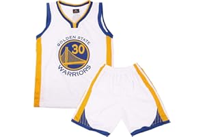 FUTERLY Tenue Basket Enfant 2 Pièces, Ensemble Basketball Enfant Populaire pour Enfants, Maillot Basket Enfant Juvénile, Sans Manches Ensemble Basket Enfant +Shorts Basket Enfant 4-14 Ans