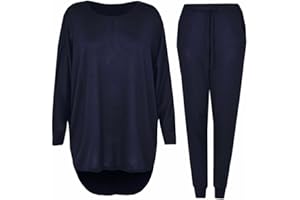 HUBIBUBI 2 Piece Track Suit Set High Low Top and Bottoms Casual Loungewear Ladies High Low Top Size 8-22