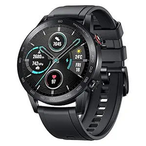 HONOR Magic Watch 2 (46mm, Charcoal Black) 14-Days Battery, SpO2, BT Calling & Music Playback, 100 Workout Modes, AMOLED Touch Screen, Personalized Watch Faces, Sleep & HR Monitor, Smart Companion