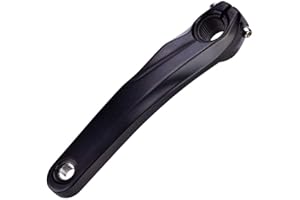 KEENSO 1 Juego de bielas de Bicicleta de montaña Brazo de biela Izquierda de Bicicleta 170mm de aleación de Aluminio para bielas 590610 SLX XT XTR(Negro)