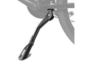 ELFINFI Pata de Cabra Bicicleta, 24-29 Pulgadas Caballete Bicicleta, Ajustable en Altura Pata Cabra Bicicleta, Bike Stand para Bicicleta de Montaña, Bicicleta Eléctrica, Bicicleta de Carreras