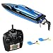 Produktbild Virhuck RC Boot Ferngesteuertes Boot 2,4GHz 20MPH High Speed Boot mit Kapsel Standard Funktion Fernbedienung und Extra Batterie Spielzeug für Kinder-Blau
