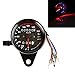Produktbild LTC ® Universal 12V Motorrad 13000RMP Drehzahlmesser Tachometer Km/h Kilometerzähler Odometer mit LED Hintergrundlicht Schwarz