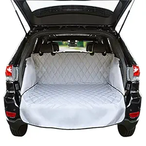 Cargo Liner for SUV's and Cars, Waterproof Material, Non Slip Backing, with Side Walls Protectors, Extra Bumper Flap Protector, Large Size - Universal Fit