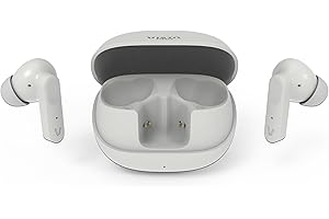 Vieta Pro - Auriculares True Wireless con Cancelación Activa de Ruido -25dB, Bluetooth 6.0, Dual Pairing, 4 x Mic ENC, Autonomía 25h, App Joy 2 Blanco