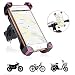 Produktbild Fahrrad Motorrad Handyhalterung, TTMOW Universal Handy Halterung, Outdoor Fahrradhalterung Lenker Handy-Halter, 360° Drehbare Anti-Shake (Rot)