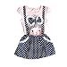 niceEshop(TM) Girls Kids Summer Polka Dot Image Printed Belt One-piece Dress