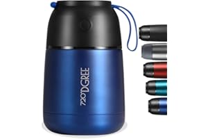 720°DGREE Thermos per Alimenti “wunderJar” – 530ml | Contenitore Termico di Acciaio Inossidabile per Caldo Cibo, Bambini