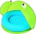 Produktbild Bieco 22051110 - Baby Bade- und Spielpool mit Pop-Up-Sonnenschutzzelt, Motiv: Frosch, grün, ca. 97 x 97 x 74 cm