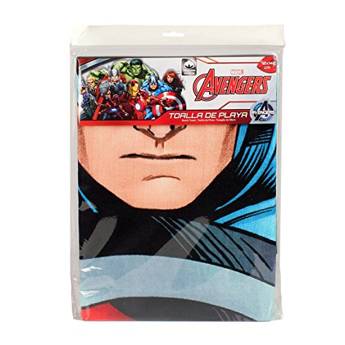 Marvel-Avengers-Strand-Handtuch-Baumwolle-Blau-140-cm-x-70-cm