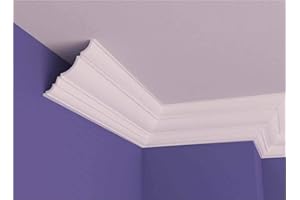 NEW STYLE LONDON 15x15cm XPS Polystyrene Lightweight Wall Coving Cornice - 20 Meters (10x2m. Lengths)
