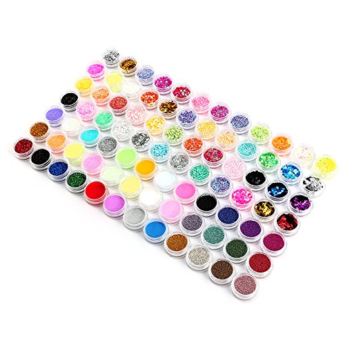 84 Dose Glitterstaub Glitzer Glitter Pailetten Puder Nagel Bling Nail Art - 3