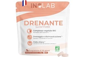 INOLAB LABORATOIRE INOLAB Detox Diuretico Drenante forte Dimagrante Bio I Carciofo, Bardana, Viola Selvatica I Detox fegato, Perdita Peso, Ritenzione Idrica, Metabolismo Attivo