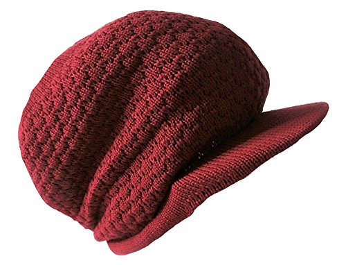 burgundy beanie hat